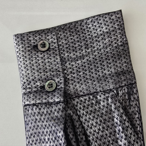 IRO Kinao Mini Dress - Shimmering Pewter Print - Size 36 - Picture 8 of 11